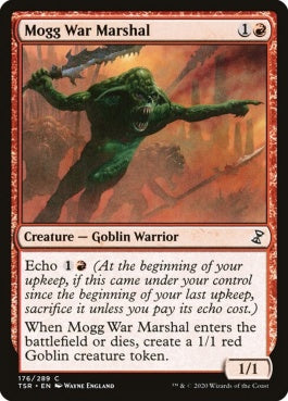 naokuroshop MTG [TSR][176][赤][C][EN][モグの戦争司令官/Mogg War Marshal]（foil） NM