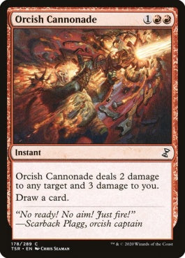 naokuroshop MTG [TSR][178][赤][C][EN][オークの連続砲撃/Orcish Cannonade] NM