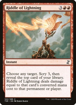 naokuroshop MTG [TSR][183][赤][C][EN][稲妻の謎/Riddle of Lightning]（foil） NM