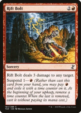 naokuroshop MTG [TSR][184][赤][C][EN][裂け目の稲妻/Rift Bolt]（foil） NM