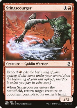 naokuroshop MTG [TSR][192][赤][C][EN][棘鞭使い/Stingscourger]（foil） NM