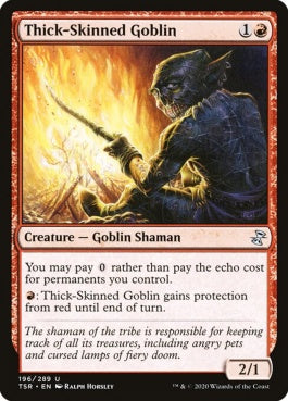 naokuroshop MTG [TSR][196][赤][U][EN][厚皮のゴブリン/Thick-Skinned Goblin]（foil） NM