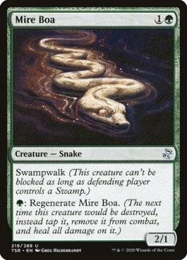 naokuroshop MTG [TSR][219][緑][U][EN][マイアー・ボア/Mire Boa]（foil） NM