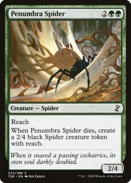 naokuroshop MTG [TSR][223][緑][C][EN][暗影の蜘蛛/Penumbra Spider]（foil） NM