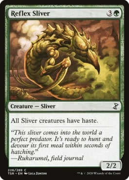 naokuroshop MTG [TSR][226][緑][C][EN][反射スリヴァー/Reflex Sliver]（foil） NM