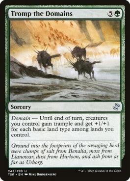 naokuroshop MTG [TSR][242][緑][U][EN][版図の踏みつけ/Tromp the Domains]（foil） NM