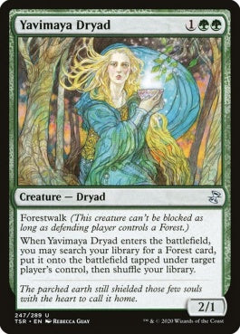 naokuroshop MTG [TSR][247][緑][U][EN][ヤヴィマヤのドライアド/Yavimaya Dryad]（foil） NM