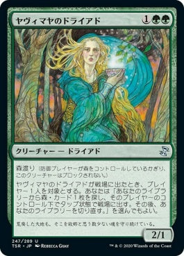 naokuroshop MTG [TSR][247][緑][U][JP][ヤヴィマヤのドライアド/Yavimaya Dryad]（foil） NM