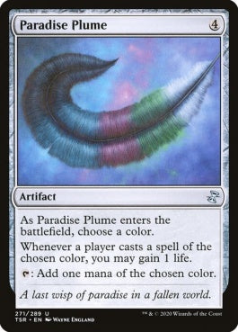 naokuroshop MTG [TSR][271][茶][U][EN][極楽の羽飾り/Paradise Plume]（foil） NM