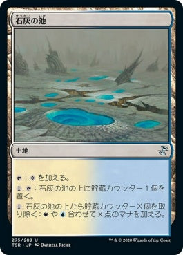 naokuroshop MTG [TSR][275][土地][U][JP][石灰の池/Calciform Pools]（foil） NM