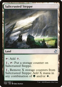 naokuroshop MTG [TSR][283][土地][U][EN][塩汚れのステップ/Saltcrusted Steppe] NM