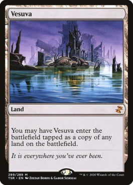 naokuroshop MTG [TSR][289][土地][M][EN][ヴェズーヴァ/Vesuva]（foil） NM