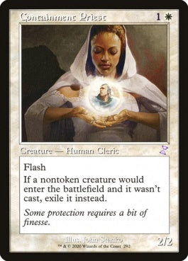 naokuroshop MTG [TSR][292][白][R][EN][封じ込める僧侶/Containment Priest]（foil） NM