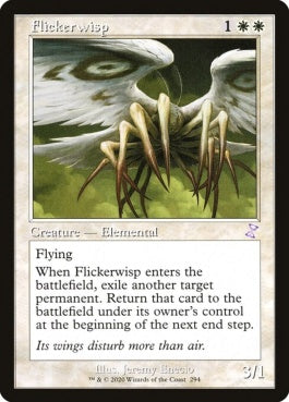 naokuroshop MTG [TSR][294][白][R][EN][ちらつき鬼火/Flickerwisp]（foil） NM