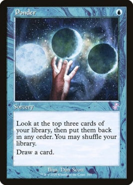 naokuroshop MTG [TSR][315][青][R][EN][思案/Ponder]（foil） NM