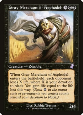 naokuroshop MTG [TSR][323][黒][R][EN][アスフォデルの灰色商人/Gray Merchant of Asphodel]（foil） NM