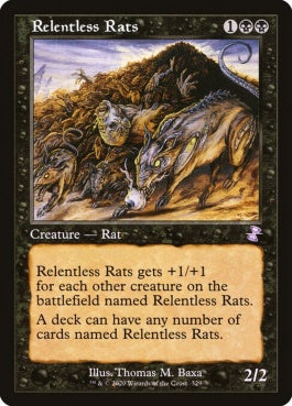 naokuroshop MTG [TSR][329][黒][R][EN][執拗なネズミ/Relentless Rats] NM