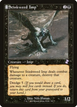 naokuroshop MTG [TSR][332][黒][R][EN][臭い草のインプ/Stinkweed Imp]（foil） NM