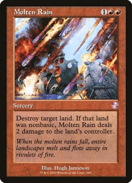 naokuroshop MTG [TSR][348][赤][R][EN][溶鉄の雨/Molten Rain] NM