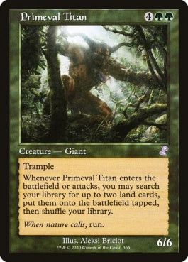 naokuroshop MTG [TSR][365][緑][R][EN][原始のタイタン/Primeval Titan]（foil） NM