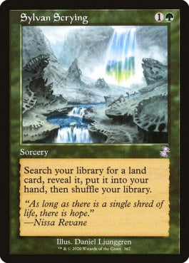 naokuroshop MTG [TSR][367][緑][R][EN][森の占術/Sylvan Scrying] NM