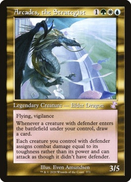 naokuroshop MTG [TSR][371][多][R][EN][策略の龍、アルカデス/Arcades, the Strategist]（foil） NM