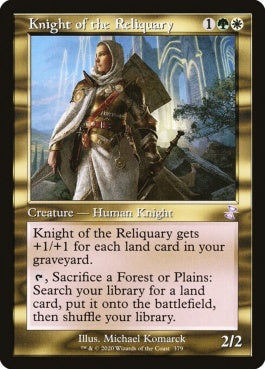 naokuroshop MTG [TSR][379][多][R][EN][聖遺の騎士/Knight of the Reliquary]（foil） NM