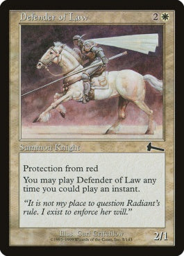 naokuroshop MTG [ULG][005][白][C][JP][法の防衛者/Defender of Law] NM