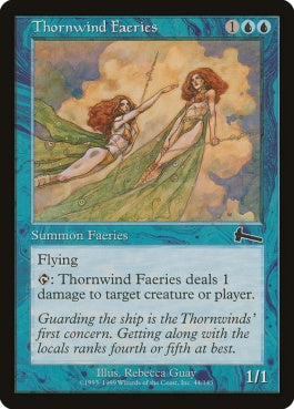 naokuroshop MTG [ULG][044][青][C][EN][ソーンウィンド・フェアリー/Thornwind Faeries] NM