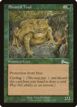 naokuroshop MTG [ULG][097][緑][U][EN][ふくれたヒキガエル/Bloated Toad] NM