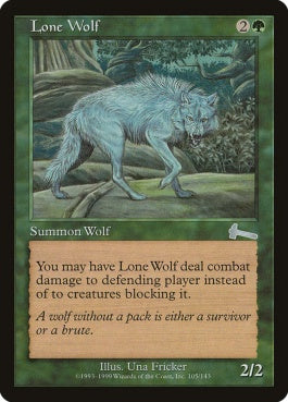 naokuroshop MTG [ULG][105][緑][U][EN][一匹狼/Lone Wolf] NM