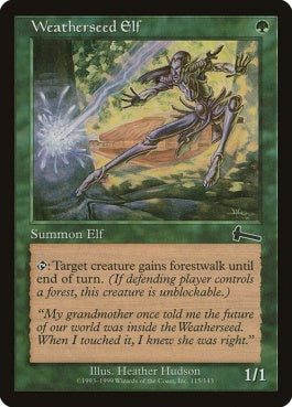 naokuroshop MTG [ULG][115][緑][C][JP][ウェザーシード・エルフ/Weatherseed Elf] NM