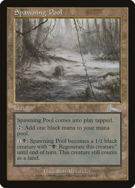 naokuroshop MTG [ULG][142][土地][U][JP][産卵池/Spawning Pool] NM