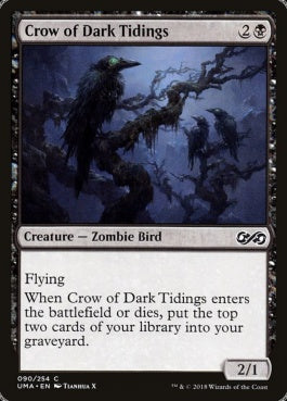 naokuroshop MTG [UMA][090][黒][C][EN][闇告げカラス/Crow of Dark Tidings] NM