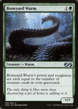 naokuroshop MTG [UMA][159][緑][U][EN][骨塚のワーム/Boneyard Wurm] NM