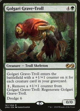 naokuroshop MTG [UMA][167][緑][R][EN][ゴルガリの墓トロール/Golgari Grave-Troll] NM