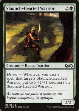 naokuroshop MTG [UMA][185][緑][C][EN][信条の戦士/Staunch-Hearted Warrior] NM