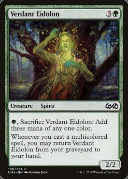 naokuroshop MTG [UMA][190][緑][C][EN][新緑の幻霊/Verdant Eidolon] NM