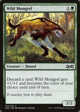 naokuroshop MTG [UMA][194][緑][C][EN][野生の雑種犬/Wild Mongrel] NM