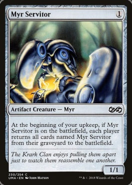 naokuroshop MTG [UMA][230][茶][C][EN][マイアの苦役者/Myr Servitor] NM