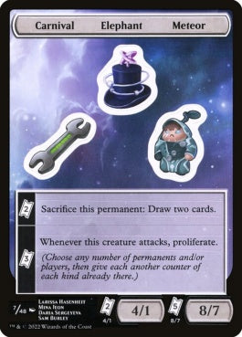 naokuroshop MTG [UNF][S07][EN][Carnival/Elephant/Meteor][sticker] NM