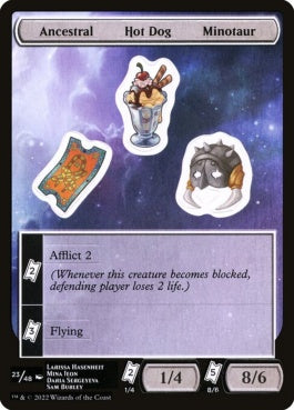 naokuroshop MTG [UNF][S23][EN][Ancestral/Hot Dog/Minotaur][sticker] NM