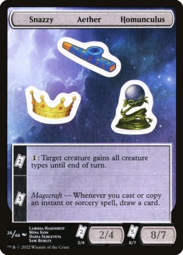 naokuroshop MTG [UNF][S26][EN][Snazzy/Aether/Homunculus][sticker] NM