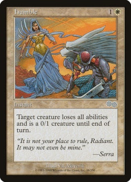 naokuroshop MTG [USG][018][白][U][EN][お粗末/Humble] NM