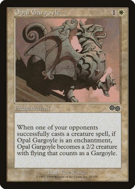 naokuroshop MTG [USG][025][白][C][EN][オパールのガーゴイル/Opal Gargoyle] NM