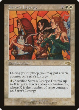 naokuroshop MTG [USG][049][白][R][EN][セラの儀式文/Serra's Liturgy] NM