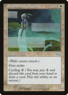 naokuroshop MTG [USG][050][白][U][EN][ゆらめく障壁/Shimmering Barrier] NM