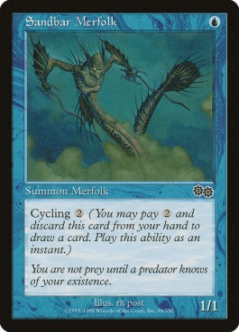 naokuroshop MTG [USG][094][青][C][EN][砂州のマーフォーク/Sandbar Merfolk] NM