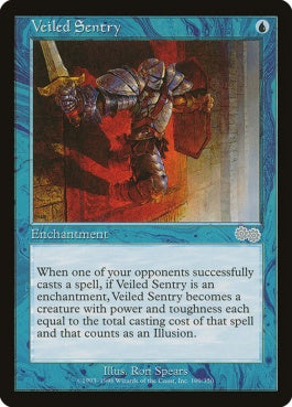 naokuroshop MTG [USG][109][青][U][JP][仮装の歩哨/Veiled Sentry] NM