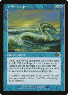 naokuroshop MTG [USG][110][青][C][JP][仮装の大海蛇/Veiled Serpent] NM